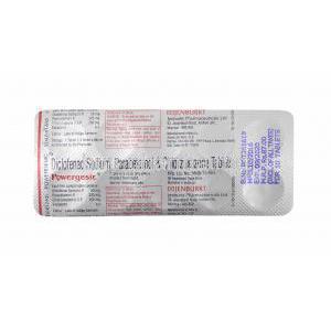 Powergesic, Chlorzoxazone, Diclofenac and Paracetamol tablets back