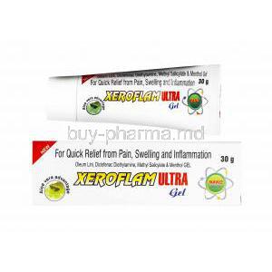 Xeroflam Ultra Gel, Oleum Lini/ Diclofenac Diethylamine/ Methyl Salicylate/ Menthol