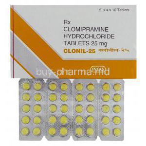 Generic Anafranil, Clomipramine Hydrochloride 25 mg