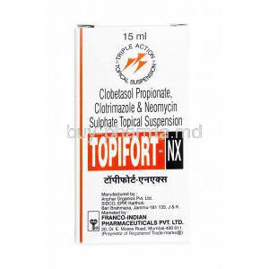 Topifort-NX Topical Suspension, Clotrimazole, Clobetasol and Neomycin