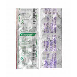 Sizodon, Risperidone 4mg tablets