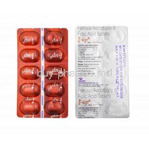 i-up, Ferrous Ascorbate and Folic Acid tablets