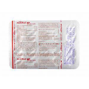 Fulstrch SP, Aceclofenac, Paracetamol and Serratiopeptidase tablets back