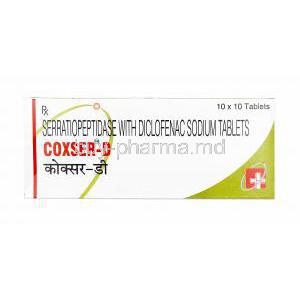 Coxser D, Diclofenac/ Serratiopeptidase