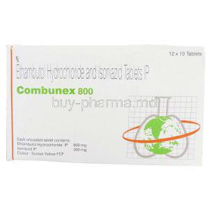 Combunex,  Ethambutol/ Isoniazid  (Lupin) Box