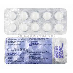 Cilodoc, Cilostazol 100mg tablets