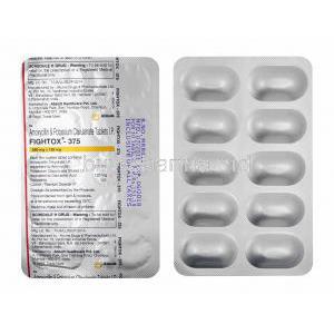 Fightox, Amoxicillin and Clavulanic Acid 375mg tablets