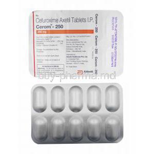 Cerom, Cefuroxime 250mg tablets