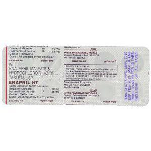 Generic  Vaseretic, Enalapril/ Hydrochlorothiazide packaging information
