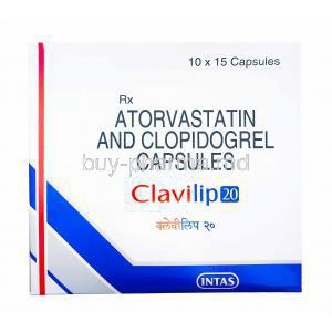 Clavilip, Atorvastatin and Clopidogrel 20mg