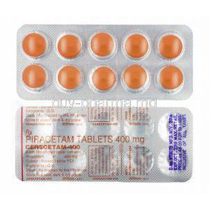 Cerecetam, Piracetam 400mg tablets