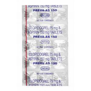 Preva-AS, Aspirin and Clopidogrel tablets