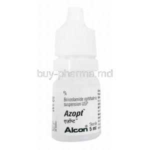 Azopt, Brinzolamide Eye Drop, 5ml, bottle front presentation
