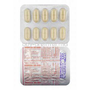 Zenoxa OD, Oxcarbazepine 600mg tablets