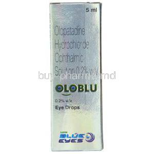 Oloblu, Generic Patanol, Olopatadine Hydrochloride 0.2% 5 ml Eye box