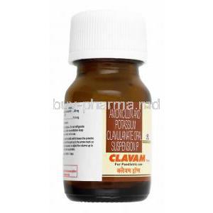 Clavam Oral Suspension, Amoxicillin and Clavulanic Acid bottle