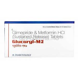 Glucoryl-M, Glimepiride 2mg and Metformin 500mg