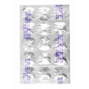 Olkem H, Hydrochlorothiazide and Olmesartan 20mg tablets back