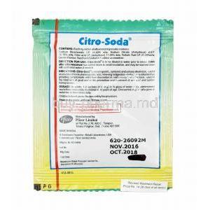 Citro-Soda Effervescent Granules direction for use