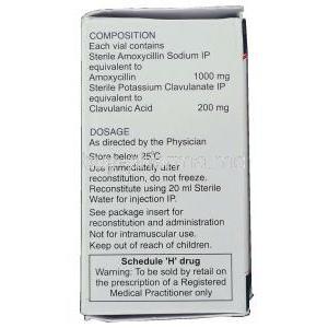 Flemiclav, Generic Augmentin, Injection composition