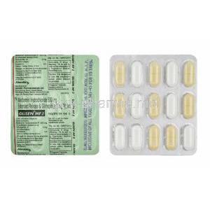 Glisen MF, Glimepiride and Metformin 2mg tablets