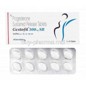Gestofit, Progesterone 300mg box and tablets