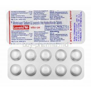 Laveta M, Levocetirizine and Montelukast tablets