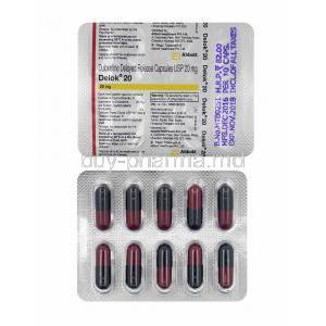 Delok, Duloxetine 20mg capsules