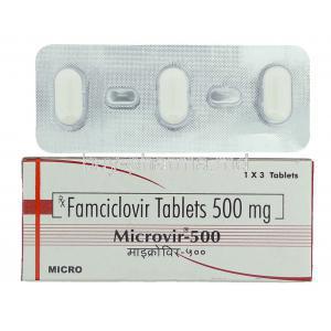 Microvir, Generic  Famvir,  Famciclovir 500 Mg