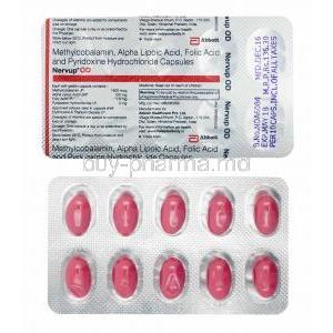 Nervup OD, Methylcobalamin, Alpha Lipoic Acid, Folic Acid and Pyridoxine Hydrochloride capsules