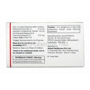 Supermet-H, Metoprolol Succinate and Hydrochlorothiazide manufacturer