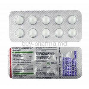 Szetalo, Escitalopram 5mg tablets