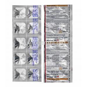 Winbp H, Hydrochlorothiazide and Olmesartan 40mg tablets