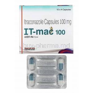 IT-mac, Itraconazole 100mg box and capsules