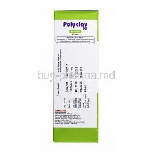 Polyclav DS Dry Syrup, Amoxicillin and Clavulanic Acid manufacturer