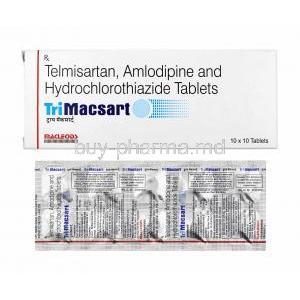 Trimacsart, Telmisartan/ Amlodipine/ Hydrochlorothiazide