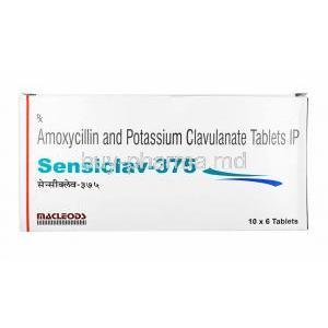 Sensiclav, Amoxicillin and Clavulanic Acid box