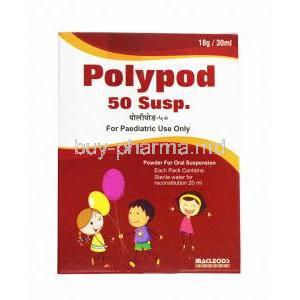 Polypod Oral Suspension, Cefpodoxime 30ml box