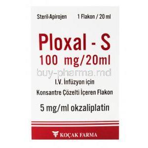 Ploxal-S, Oxaliplatin,20ml Vial 100 mg, 1x20 ml, IV vial, box