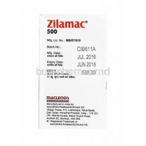 Zilamac Injection, Imipenem and Cilastatin 500mg manufacturer