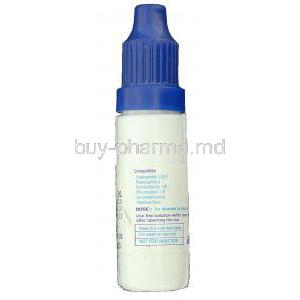 Tropicacyl Plus, Tropicamide/ Phenylephrine Hydrochloride 0.8%/ 5% 5 ml Eye Drops bottle composition