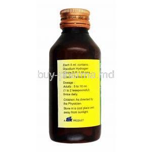 Oricitral Syrup, Disodium Hydrogen Citrate compositionjpg