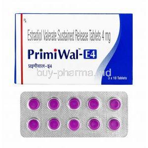 Primiwal E, Estradiol 4mg box and tablets