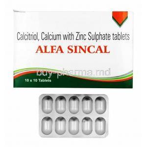 Alfa Sincal, Calcitriol/ Calcium Carbonate/ Zinc