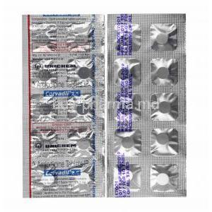 Corvadil, Amlodipine 2.5mg tablets
