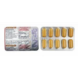 Metride DS, Glimepiride 2mg and Metformin tablets