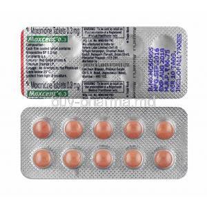Moxcent, Moxonidine 0.3mg tablets