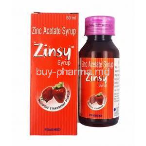 Zinsy Syrup Strawberry Flavour, Zinc