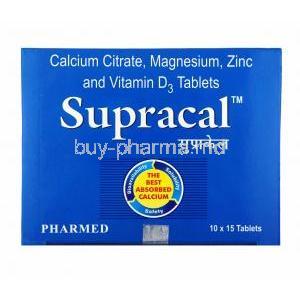 Supracal, Calcium Citrate/ Vitamin D3/ Magnesium/ Zinc