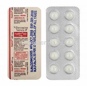 Zypine MD, Olanzapine 5mg tablets